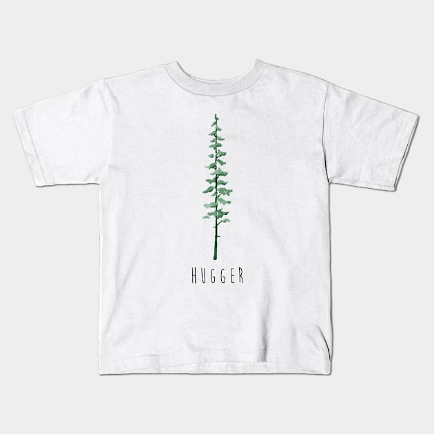 Tree Hugger Kids T-Shirt by rtsukamoto